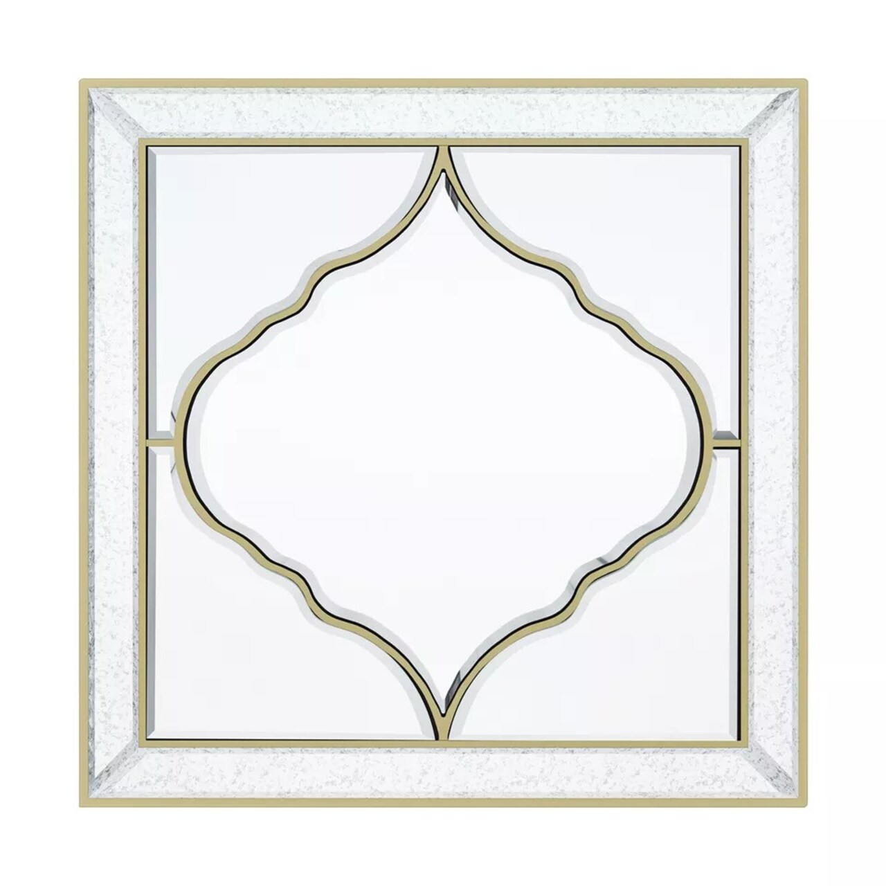 Large Square Wall Mirror Gold Edge Bedroom Hallway Living Room Decorative Mirror
